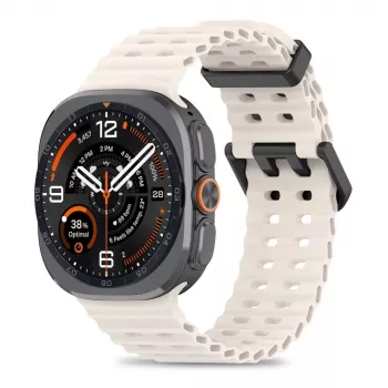 Tech-Protect Iconband Pro Armband für Samsung Galaxy Watch Ultra 1/2 47mm Starlight Fluorelastomer Sportband