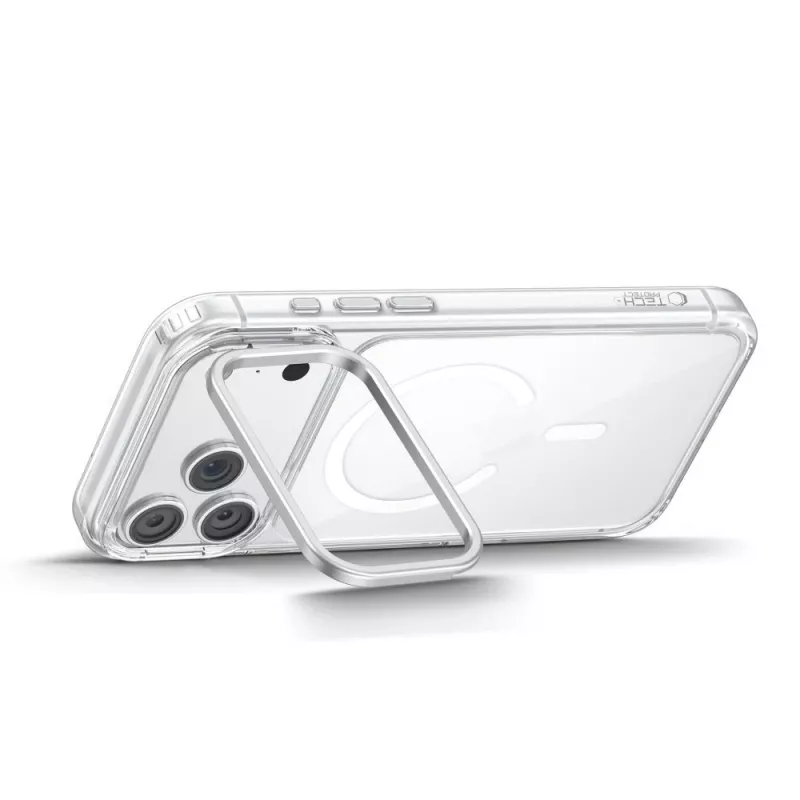 TECH-PROTECT MAGSTAND MagSafe Clear Case für iPhone 17 Pro / 18 Pro mit klappbarem Standfuß