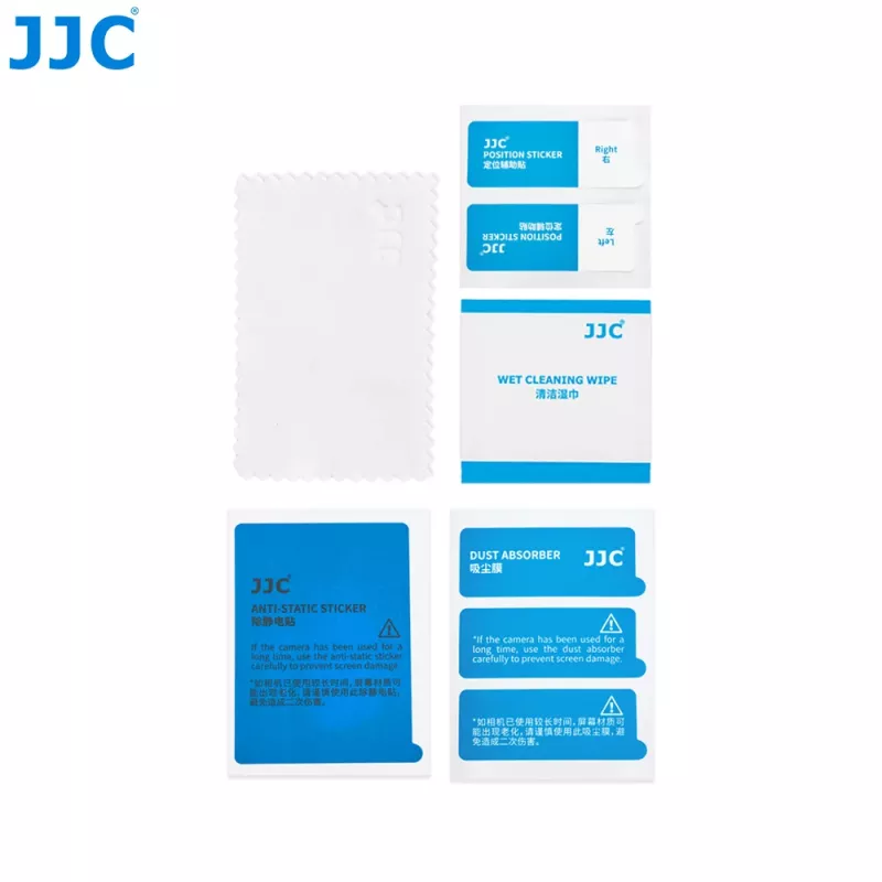 JJC Panzerglas-Set für Display und Linse für DJI Osmo Action 6 (3er-Pack)