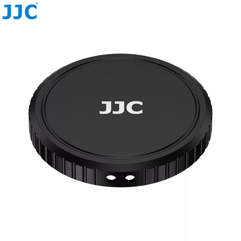JJC LRR-OA6K2 Objektivdeckel & Dekoring-Set für DJI Osmo Action 6 (schwarzer Deckel, rote & blaue Ringe)