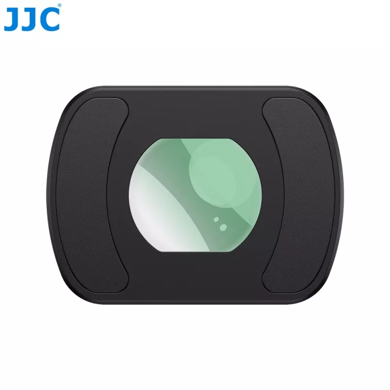 JJC 0,72x Weitwinkelobjektiv für DJI Osmo Pocket 3 / 4, magnetische Halterung, mehrfachvergütetes optisches Glas, Schwarz