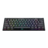 Redragon K632 Horus Mini mechanische Gaming-Tastatur mit 61 Tasten, Low Profile, roter Switch, RGB, Schwarz