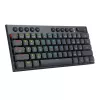 Redragon K632 Horus Mini mechanische Gaming-Tastatur mit 61 Tasten, Low Profile, roter Switch, RGB, Schwarz