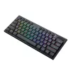 Redragon K632 Horus Mini mechanische Gaming-Tastatur mit 61 Tasten, Low Profile, roter Switch, RGB, Schwarz