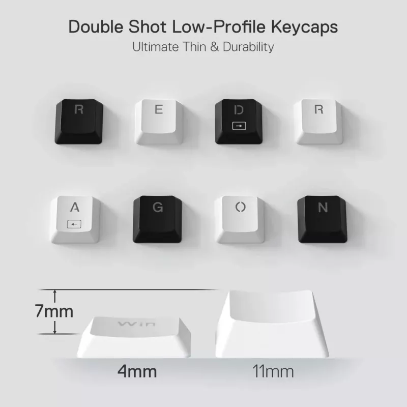 Redragon K632 HORUS Mini 60% RGB Kabelgebundene Gaming-Tastatur - Weiß