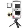 Godox VK1-UC Vlogging-Kit mit USB-C-Mikrofon, LED-Licht und Stativ für Smartphones