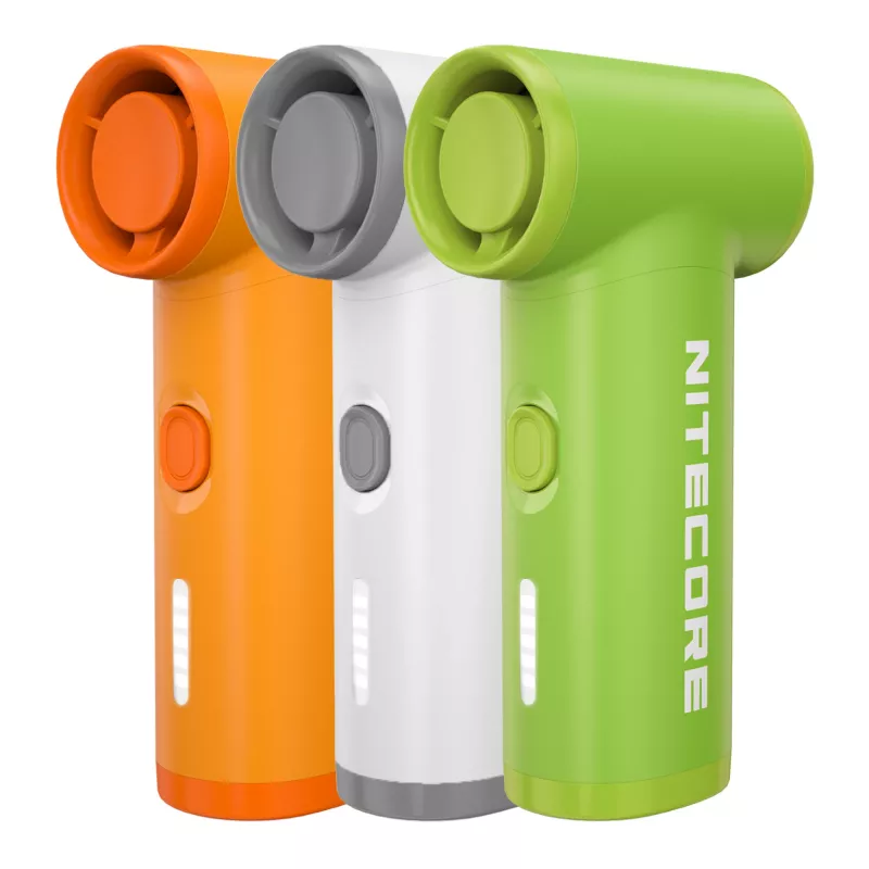 Nitecore NEF Nano tragbarer Ventilator Weiß - USB-C wiederaufladbar, 3 Geschwindigkeiten, 2500mAh Akku
