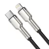 Baseus Cafule USB-C auf Lightning PD 20W Schnellladekabel 0,25 m Schwarz