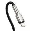 Baseus Cafule USB-C auf Lightning PD 20W Schnellladekabel 0,25 m Schwarz