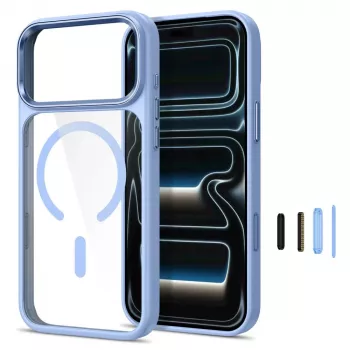 Tech-Protect Magmat MagSafe Clear Case für iPhone 17 Pro Max / 18 Pro Max - Hellblau/Transparent