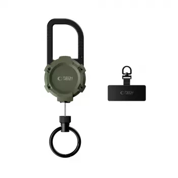 TECH-PROTECT ATH03 Urbanloop Diebstahlschutz-Halterung für Apple AirTag, Militärgrün