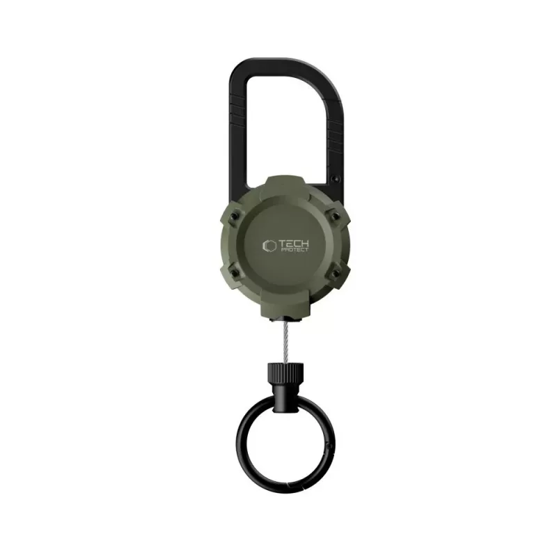 TECH-PROTECT ATH03 Urbanloop Diebstahlschutz-Halterung für Apple AirTag, Militärgrün