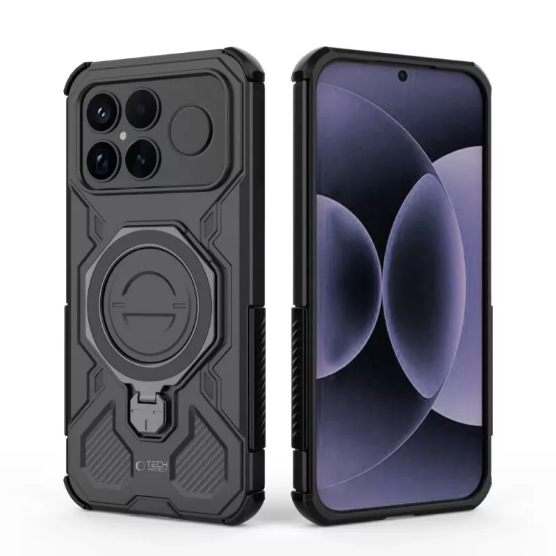 TECH-PROTECT TacticStand MagSafe-Hülle für Xiaomi Poco F8 Ultra - Schwarz