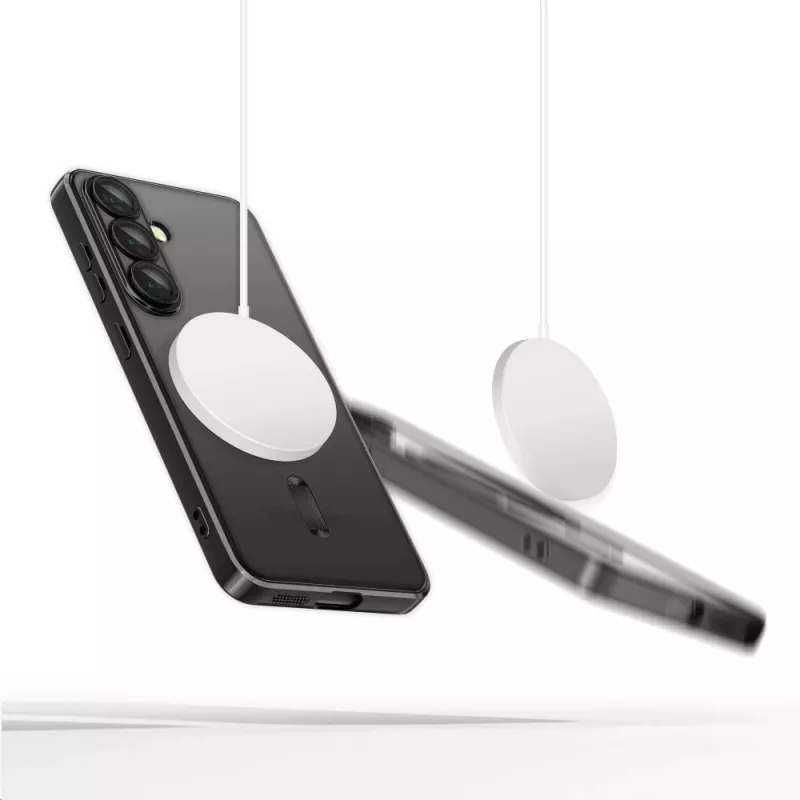 Tech-Protect Magflex MagSafe Galaxy S25 Edge Hülle Glänzend Schwarz