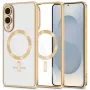 Tech-Protect Magflex MagSafe Samsung Galaxy S25 Edge Hülle Shiny Gold