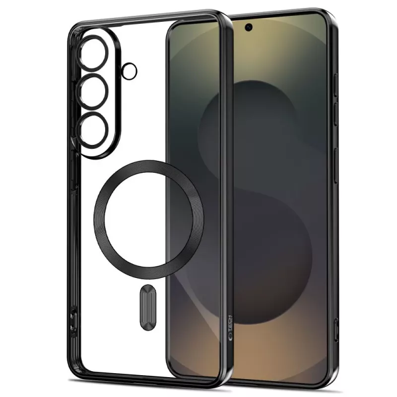 Tech-Protect MagFlex Hülle für Samsung Galaxy S26+ - Transparent Schwarz