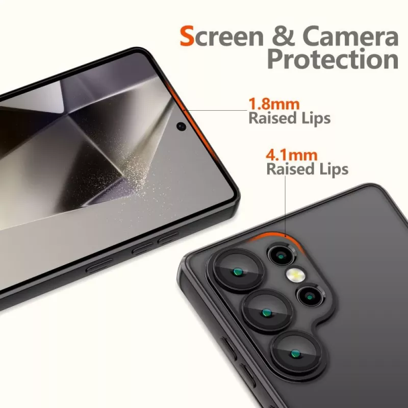 Tech-Protect MagFlex Hülle für Samsung Galaxy S26+ - Transparent Schwarz