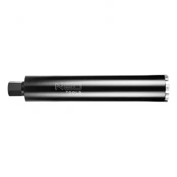 NEO TOOLS 82 mm Diamant-Kernbohrer für GRAPHITE 58G540, 470 mm Arbeitslänge, 1 1/4 Zoll UNC-Gewinde, lasergeschweißte Segmente, Nassbohren