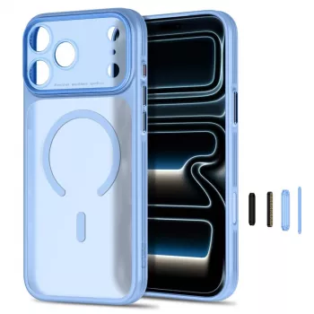 TECH-PROTECT MagPrime MagSafe Clear Case für iPhone 17 Pro Max / 18 Pro Max - Matt Hellblau