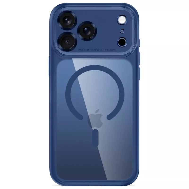 TECH-PROTECT MagPeak MagSafe Clear Case für iPhone 17 Pro Max / 18 Pro Max – Tiefblau