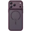 TECH-PROTECT MagPrime MagSafe Clear Case für iPhone 17 Pro / 18 Pro - Matt Dunkles Kirschrot