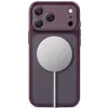 TECH-PROTECT MagPrime MagSafe Clear Case für iPhone 17 Pro / 18 Pro - Matt Dunkles Kirschrot