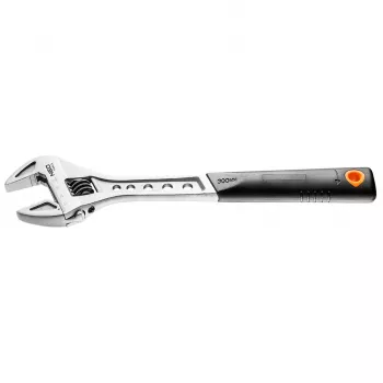 NEO TOOLS Rollgabelschlüssel 300 mm, Spannweite 0-38 mm, Chrom-Vanadium-Stahl, DIN 3117