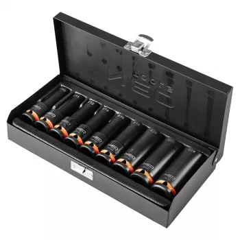 NEO TOOLS Impact-Stecknüsse 1/2 Zoll Antrieb, E10-E24 Außen-Torx, Satz mit 9, CrMo