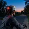 Vayox Active Fahrradhelm mit LED-Licht, Weiß-Schwarz, Größe M (54-58 cm)