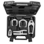 NEO TOOLS Spurstangenkopf-Abzieher-Set 5-teilig, geschmiedeter Stahl Kugelgelenk-Trenner-Kit mit Kunststoffkoffer