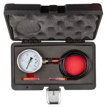 NEO TOOLS Turbolader-Drucktester (1-3 bar) | Analoges Manometer mit 3 Adaptern