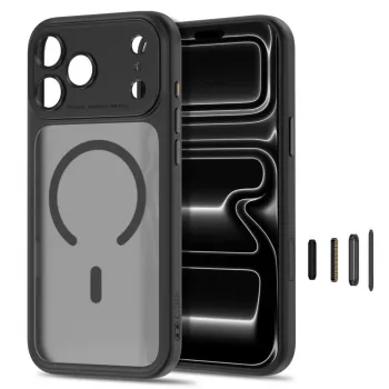 TECH-PROTECT MagPeak MagSafe Clear Case für iPhone 17 Pro / 18 Pro Matt Schwarz