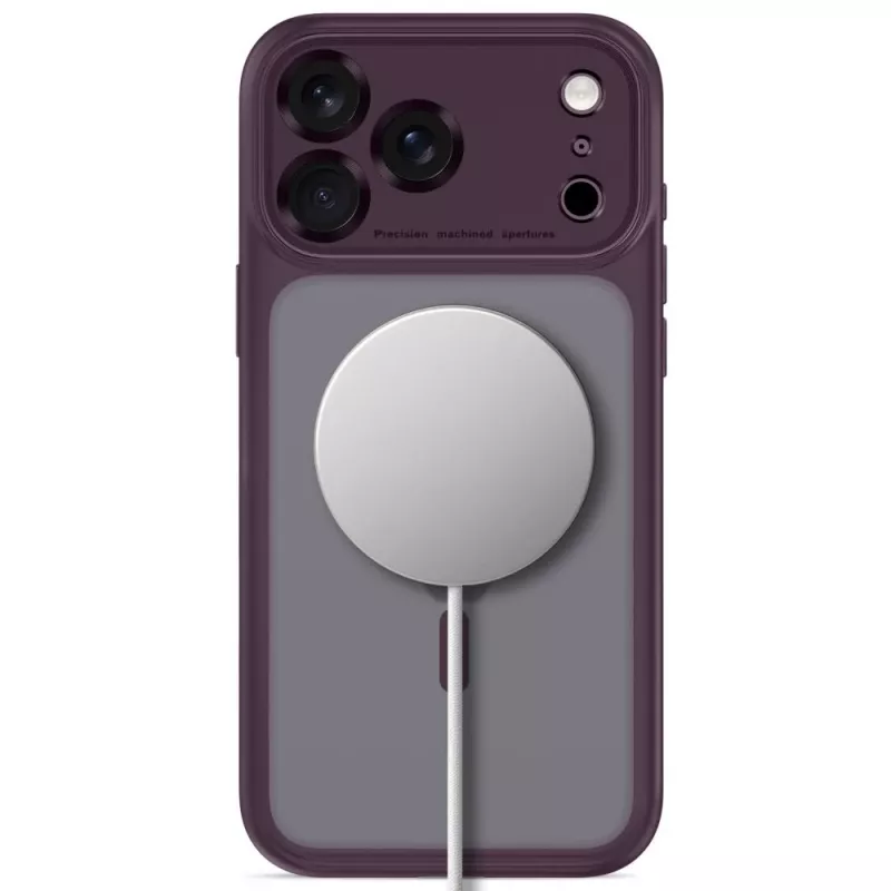 Tech-Protect MagPeak MagSafe-Hülle für iPhone 17 Pro Max / 18 Pro Max - Matt Dunkles Kirschrot
