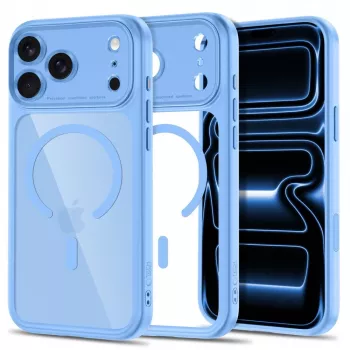 TECH-PROTECT MagPeak MagSafe Clear Case für iPhone 17 Pro Max / 18 Pro Max - Hellblau