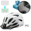 Vayox Speed Glänzend Weiß LED Fahrradhelm Größe M