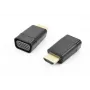 Accura HDMI-zu-VGA-Adapter mit Audio, Stecker auf Buchse, 1080p, Schwarz