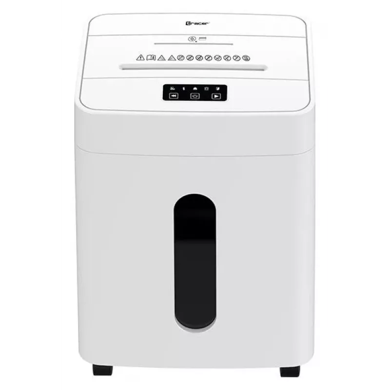 Tracer SilentBlade Weiß Aktenvernichter mit Partikelschnitt, 10 Blatt, P-4, 21 L