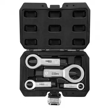 NEO TOOLS Mutter-Sprenger-Satz 4 Stück 9-27mm CrV-Stahl mit Koffer TOP-11-925