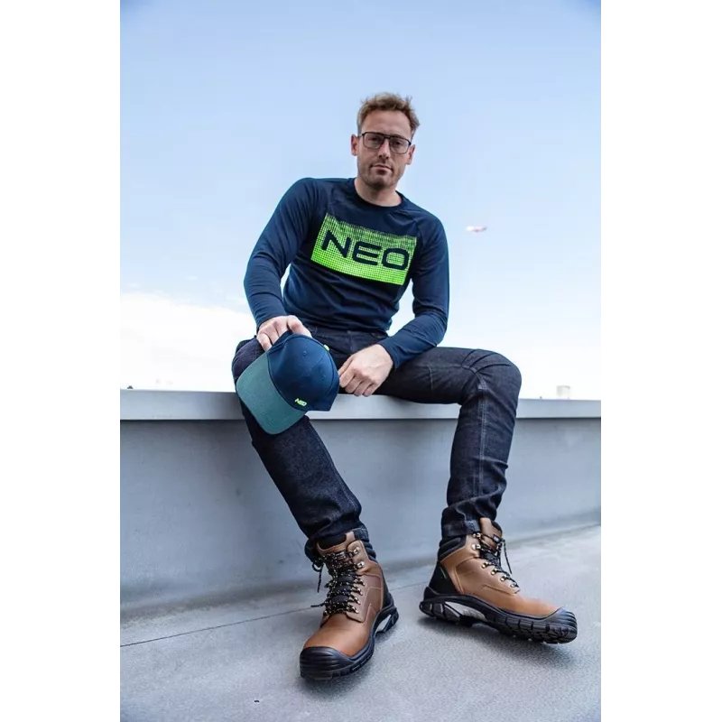 NEO TOOLS DENIM 5-Pocket Arbeitshose, Größe M, Blau, Regular Fit, verstärkte Nähte, EN ISO 13688