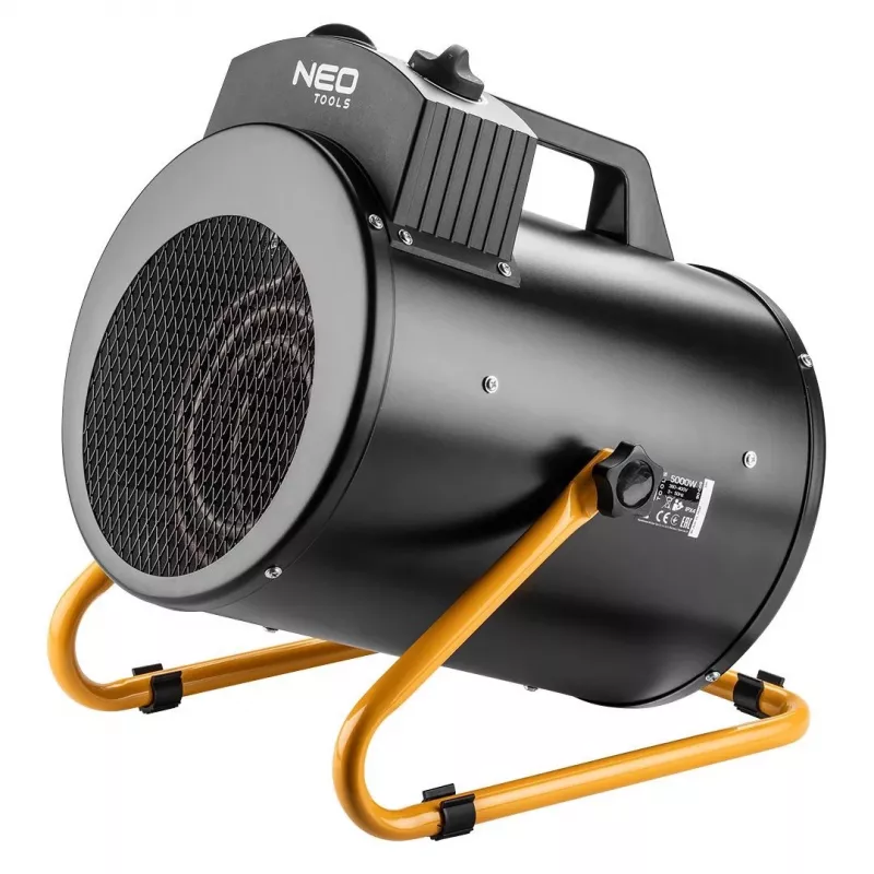 NEO TOOLS 90-069 Industrieller Elektroheizer 5kW, einstellbarer Thermostat, IPX4, 3-Phasen 400V