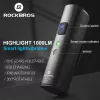ROCKBROS V9M-1000 1000 Lumen USB-C wiederaufladbares Frontfahrradlicht - Schwarz