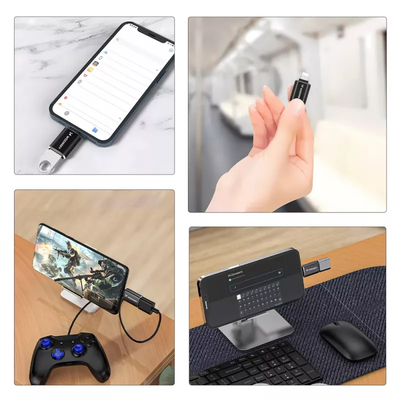 Wozinsky USB-A auf Lightning Kabel 1m Schwarz - MFi-zertifiziert, Schnellladen & Synchronisieren