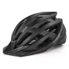 Wozinsky MTB-Fahrradhelm mit abnehmbarem Schirm und USB-Rücklicht 54-57 cm - Schwarz