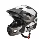 ROCKBROS TS-61 Kinder-Fahrradhelm mit abnehmbarem Kinnschutz, Größe S (48-52 cm), Grau
