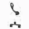 Rockbros FK-301 2-in-1 Fahrradhalterung für Lenker - Fahrradcomputer & Action-Kamera/Licht - Schwarz