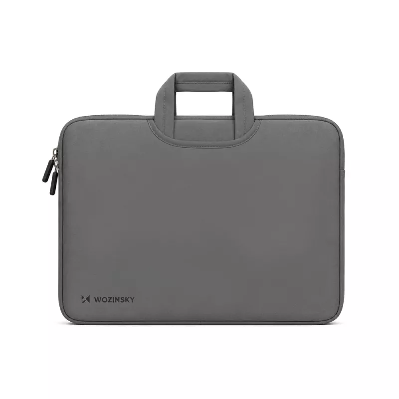 Wozinsky WNT-15G 15,6 Zoll Neopren-Laptop-Hülle mit verstecktem Griff - Grau