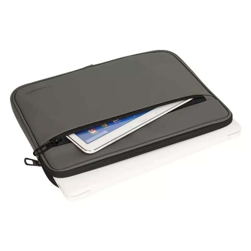 Wozinsky WPL-15 15,6 Zoll Laptop-Hülle mit Metall-Reißverschluss - Grau