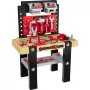 NEO TOOLS Mini Kinder Werkzeug Werkstatt Set 3-in-1 Koffer Rucksack Werkbank mit 40+ Zubehör, Spielzeugbohrer, Werkzeuge, Muttern & Schrauben, für Kinder ab 3 Jahren