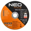 NEO TOOLS Trennscheiben 41A 60 S BF - 125x1,0x22,23 mm STAHL/INOX, 100 Stück im Eimer