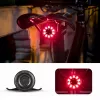 ROCKBROS Q1 Fahrrad-Rücklicht, 7 LED-Farben, mit USB-C-Kabel, Schwarz